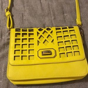Bright yellow purse